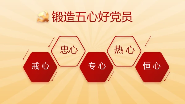 红色党史学习教育活动动态PPT模板
