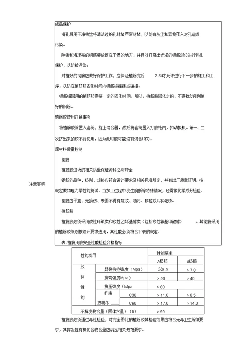 植筋技术交底