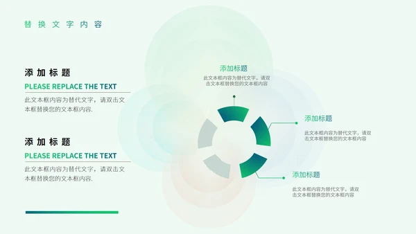 绿色小清新风总结汇报PPT模板