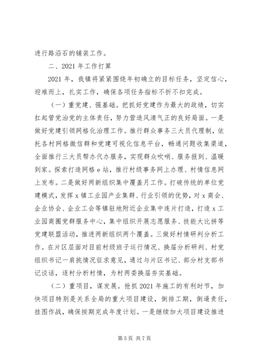 乡镇政府某年工作总结及某年工作打算.docx