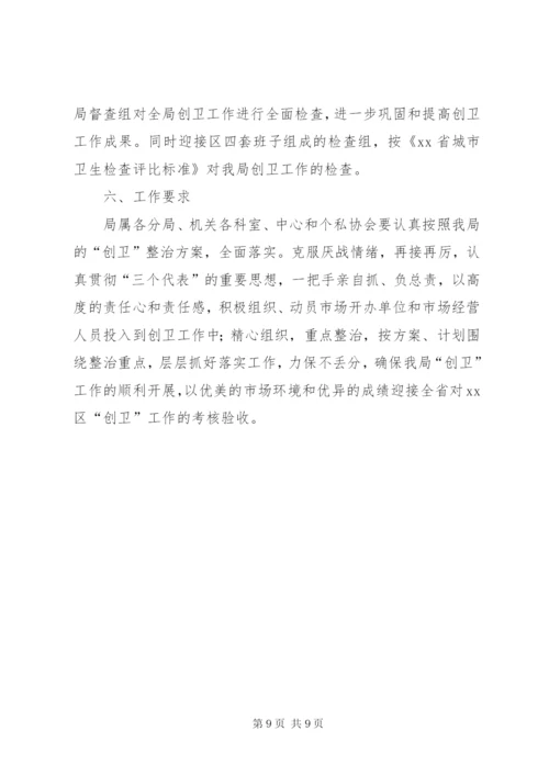 工商局迎接全省城市卫生检查评比活动实施方案.docx