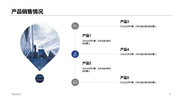 蓝色商务企业销售人员工作计划工作总结汇报PPT模板