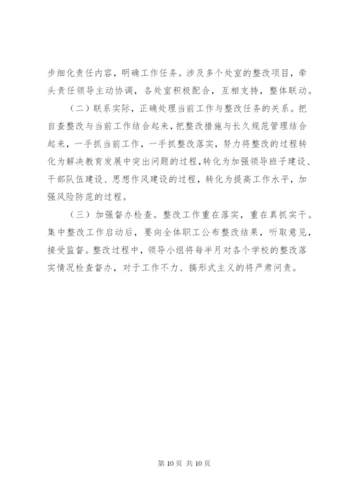 学校对巡察组反馈的问题整改方案.docx