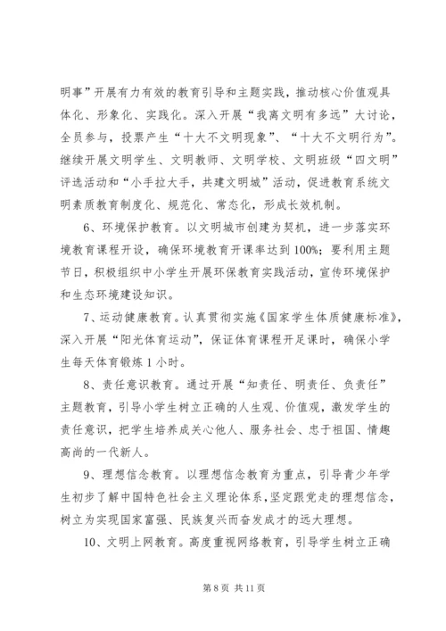 龙门小学创建文明城市实施方案 (4).docx