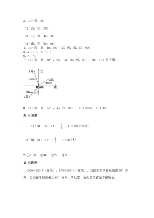 人教版六年级上册数学期中测试卷（易错题）.docx