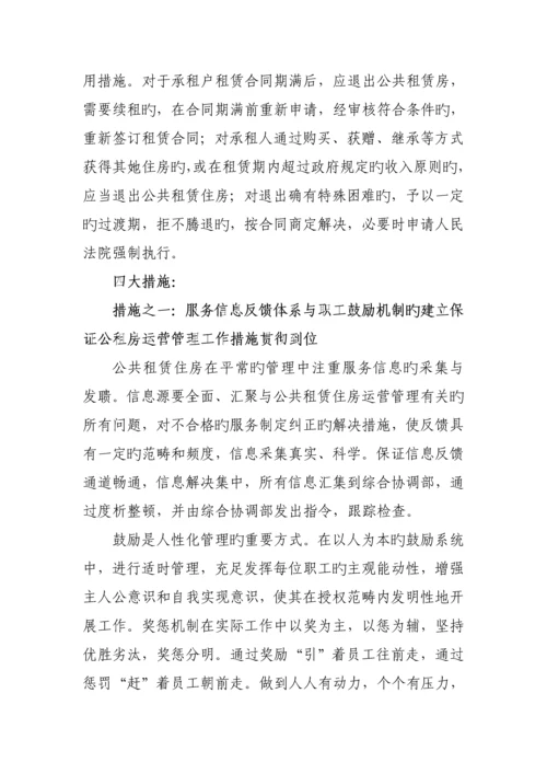 公共租赁住房运营管理专题方案.docx