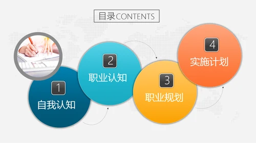 雄鹰展翅职业生涯规划简历PPT