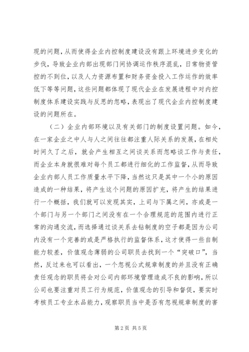 企业发展加强内控制度建设.docx