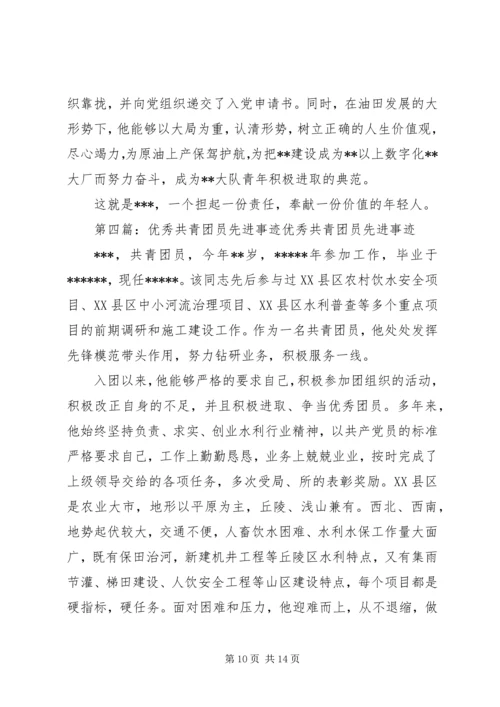 优秀共青团员先进事迹材料 (5).docx