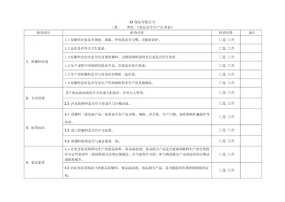 食品生产企业食品安全自查表.docx