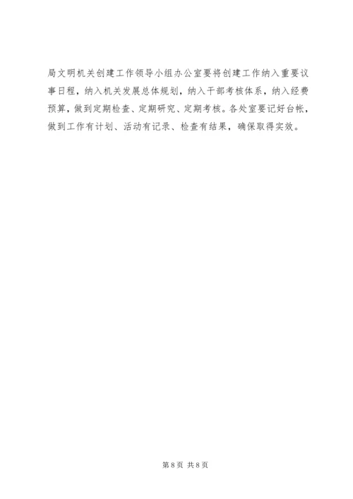信访局文明机关创建活动工作意见.docx