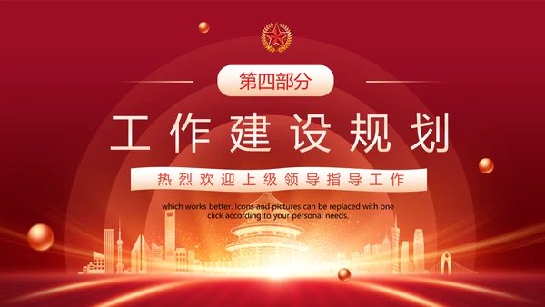 热烈欢迎上级领导指导工作PPT模板