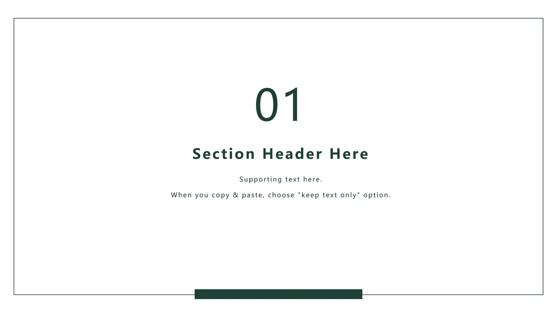 章节页-黑白极简风线条框汇报章节页PPT模板