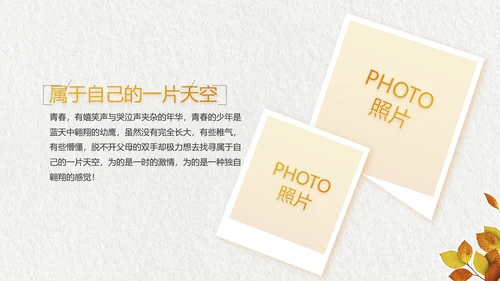 致青春毕业季大学毕业纪念册相册PPT