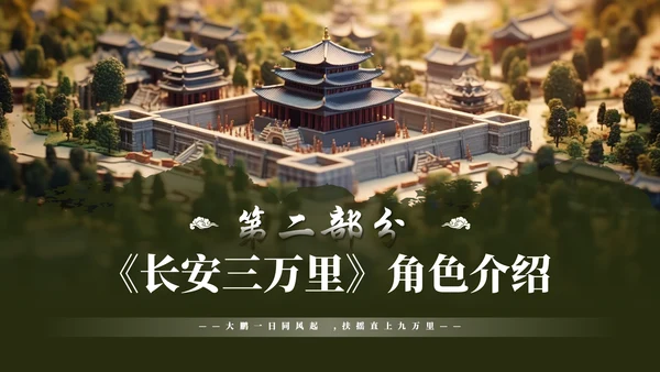 长安三万里通用PPT模板