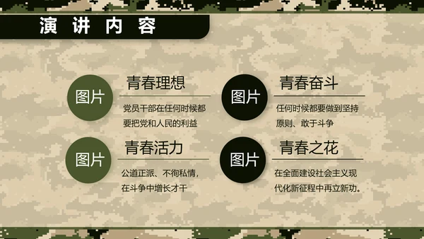 八一军事部队士兵职责汇报PPT动态模板