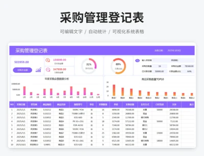 采购管理登记表
