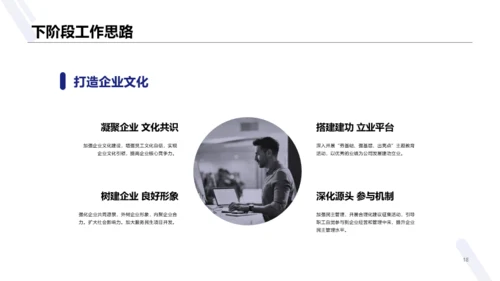 蓝色商务销售部年终总结汇报PPT案例