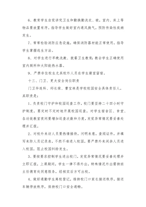 学校安全管理岗位职能职责.docx