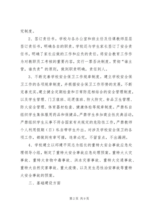 学校安全工作自查报告及整改措施范文 (2).docx