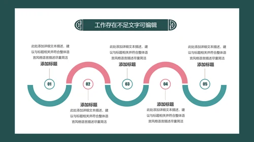 简约小清新工作总结计划PPT模板