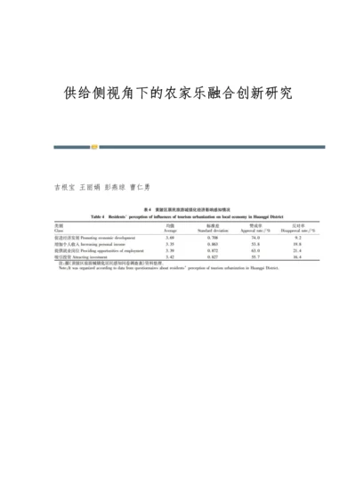 供给侧视角下的农家乐融合创新研究.docx