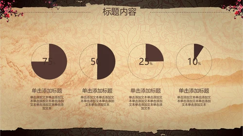 古典复古中国风兵马俑ppt动态模板