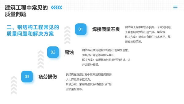 蓝色商务风建筑工程质量培训
