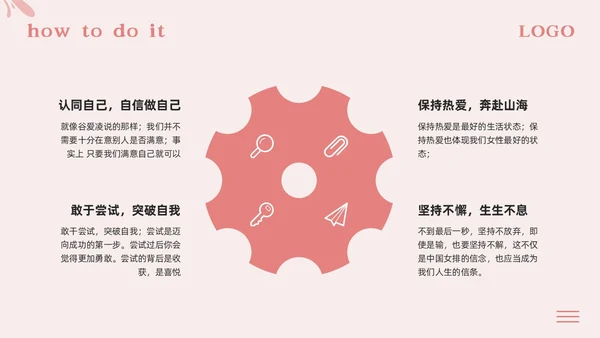 粉色简约尊重女性从心出发PPT模板宣传PPT动态PPT女性健康