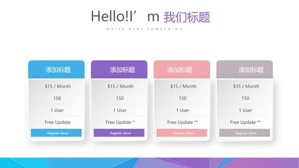 炫彩时尚微立体述职报告工作总结商务通用PPT动态模板