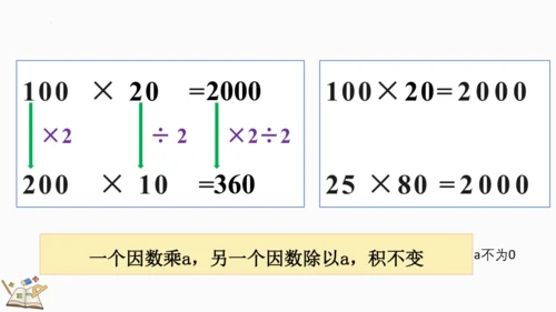 人教版 四年级数学上册 4.4《积的变化规律》（课件）（共15张PPT）