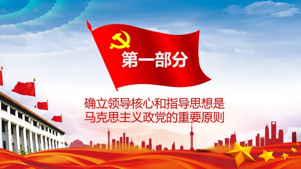 学习个确立的决定意义党支部党课PPT课件