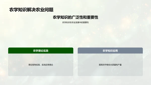 农学实践与理论融合