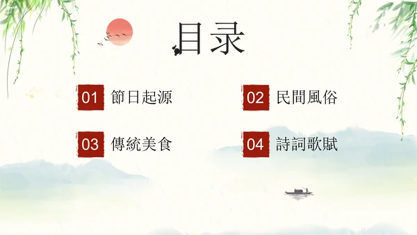 清明时节主题教育科普PPT模板