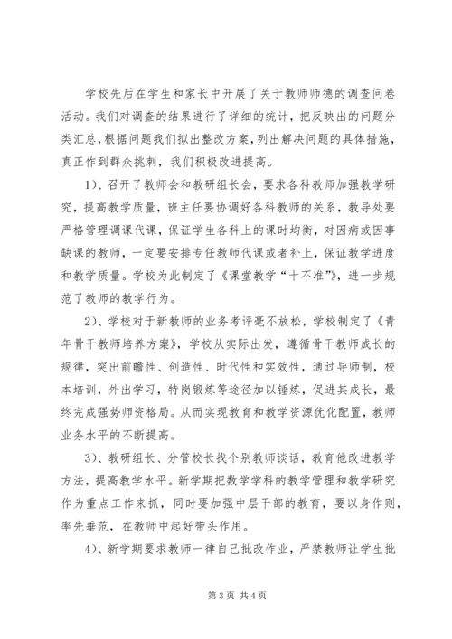 学校治庸问责自查报告.docx