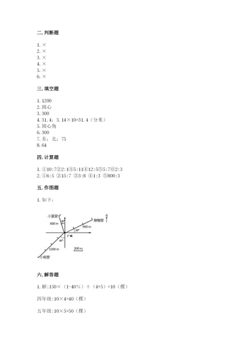 小学六年级数学上册期末考试卷（典型题）word版.docx