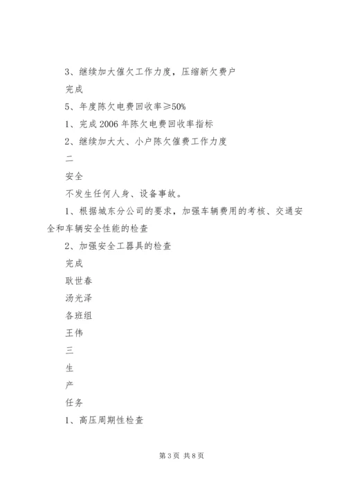 电力公司月度生产计划 (3).docx