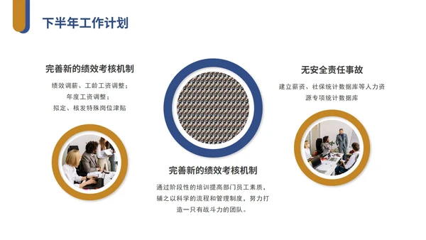 黄蓝实景物流工作年中总结PPT模板