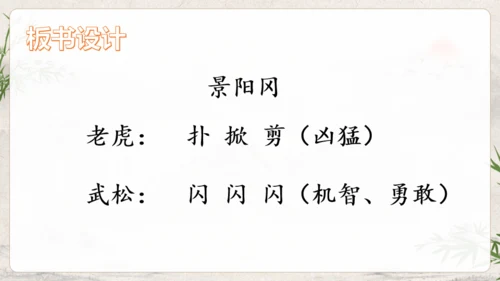 水浒传武松打虎通用PPT模板