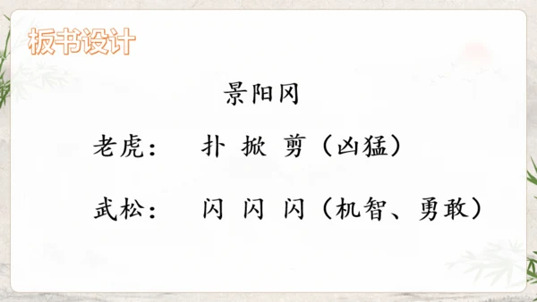 水浒传武松打虎通用PPT模板