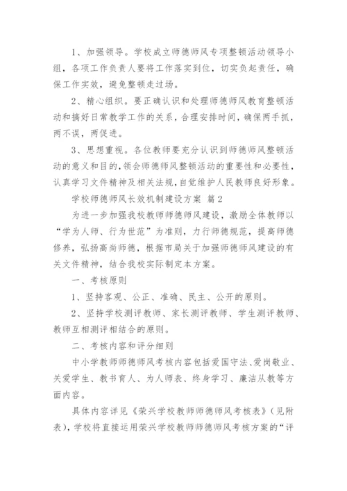 学校师德师风长效机制建设方案.docx