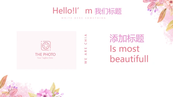 粉色小清新唯美美容护肤宣传动态PPT