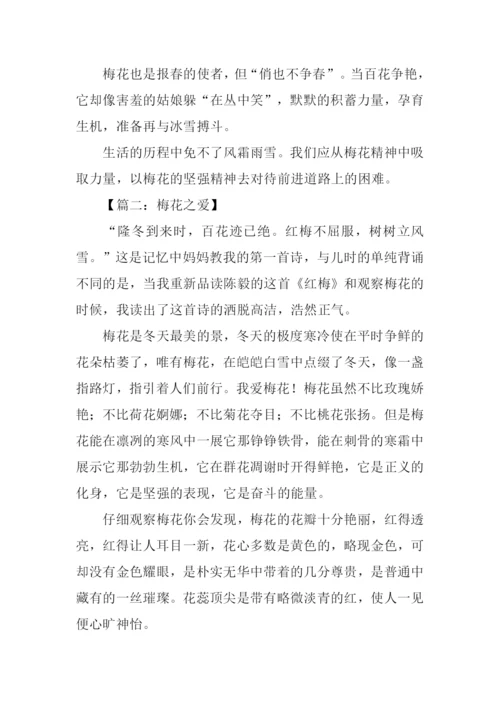 梅花的作文600字.docx