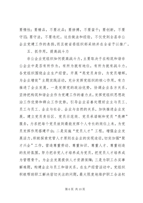 乡镇年度非公党建工作总结暨工作安排.docx