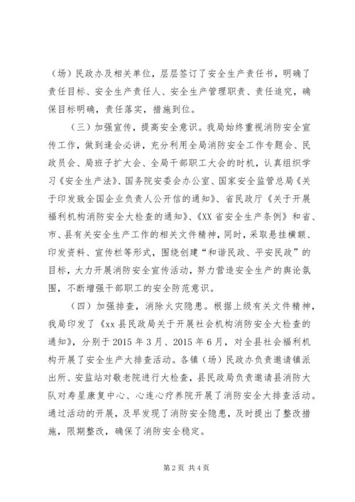 民政局上半年安全生产工作总结及计划.docx