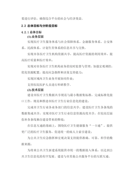 区域卫生信息平台-信息资源规划和数据库建设方案.docx