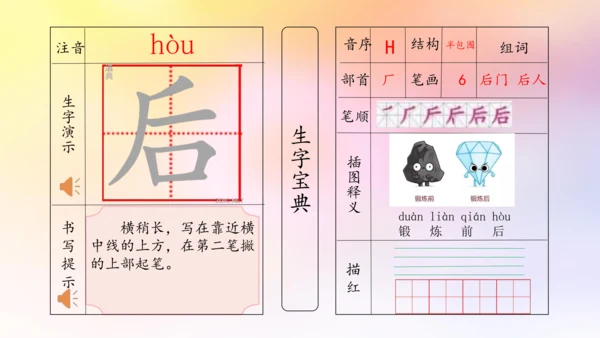 【拼音生字宝典】统编版语文一上第六单元生字课件(共22张PPT)