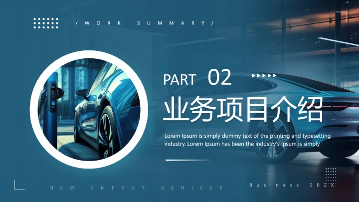 新能源汽车公司介绍新能源项目介绍通用PPT模版