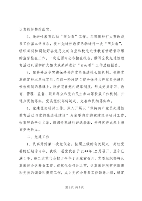 某党委组织部20XX年工作计划.docx