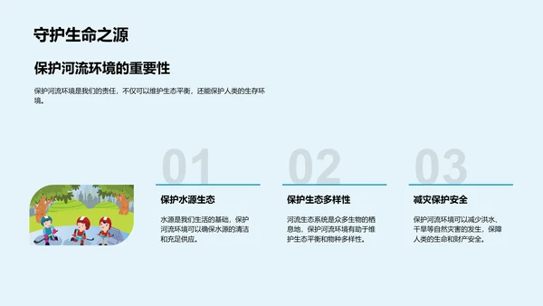 河流科学知识讲解PPT模板